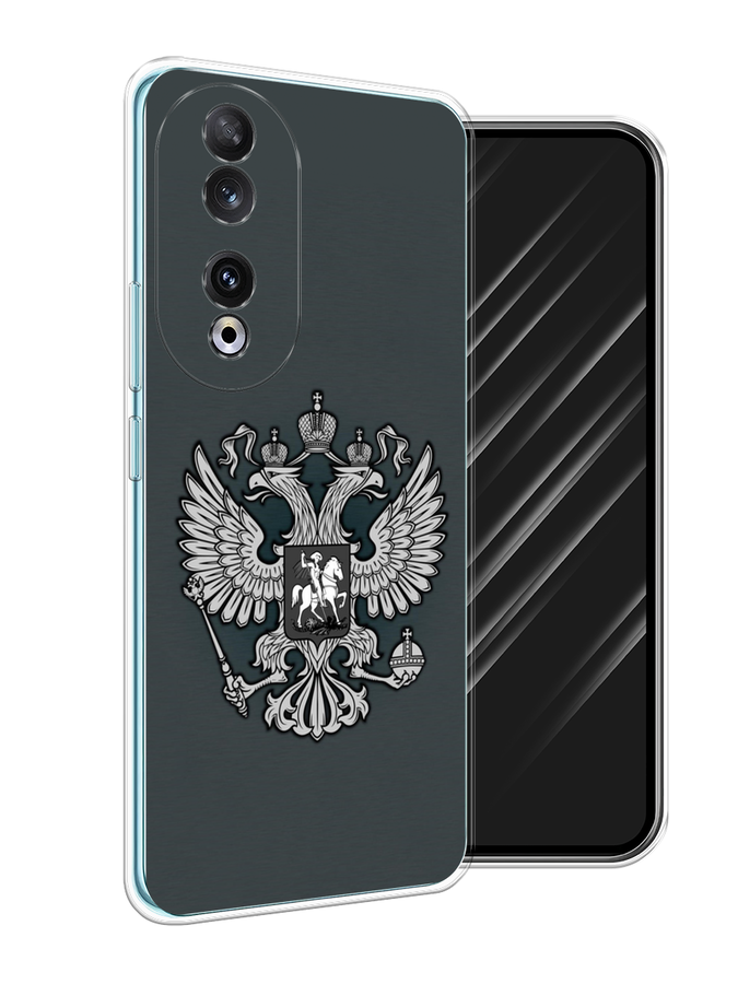 

Чехол Awog на Honor 90 "Герб России серый"