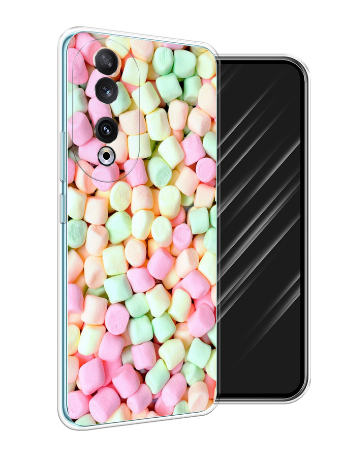 

Чехол Awog на Honor 90 "Marshmallows", Зеленый;желтый;розовый
