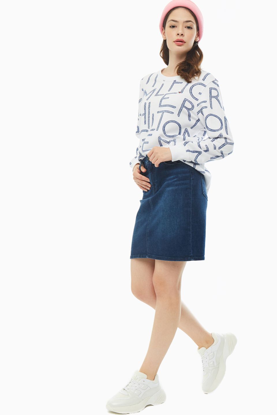 

Юбка женская Tommy Hilfiger WW0WW27362 синяя 36 US, Синий, WW0WW27362
