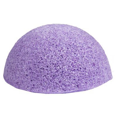 Спонж для очищения лица Конняку круглый, O70мм h43мм (05 Фиолетовый) чистовье спонж круглый d 7 5 см целлюлоза 10 шт уп