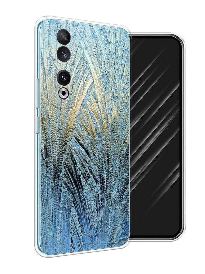

Чехол Awog на Honor 90 "Лёд", Голубой