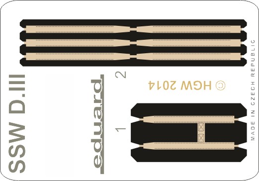 

Фототравление Eduard 49070 SSW D.III ремни безопасности FABRIC 1/48, Цветной