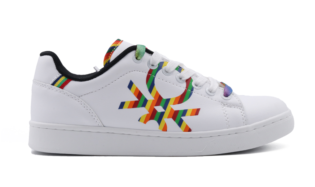 

Кеды женские United Colors of Benetton BTW314002 белые 37 EU, Белый, Penn Date Colorful