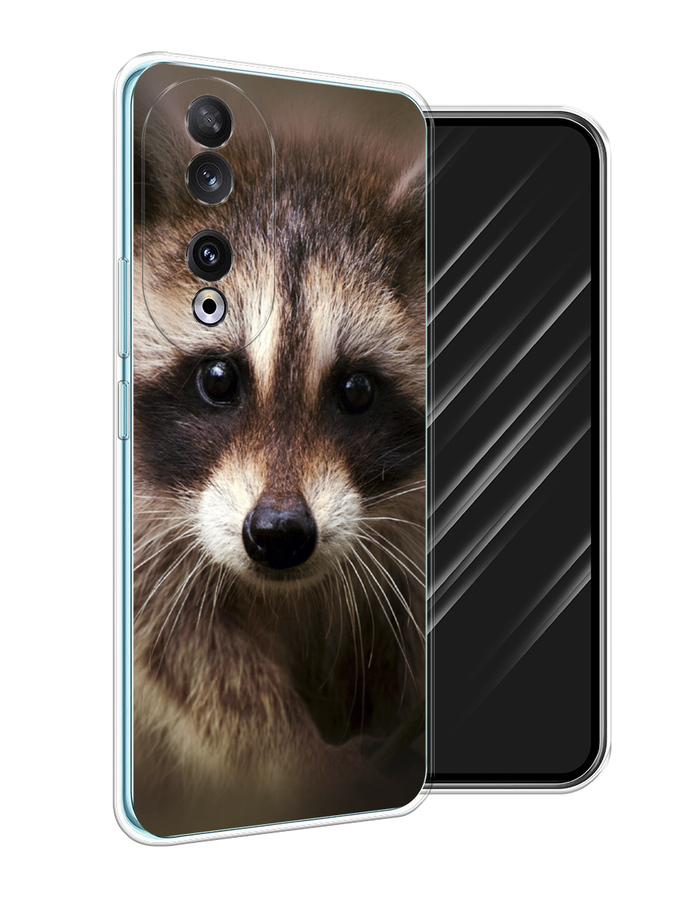 

Чехол Awog на Honor 90 "Енот", Коричневый