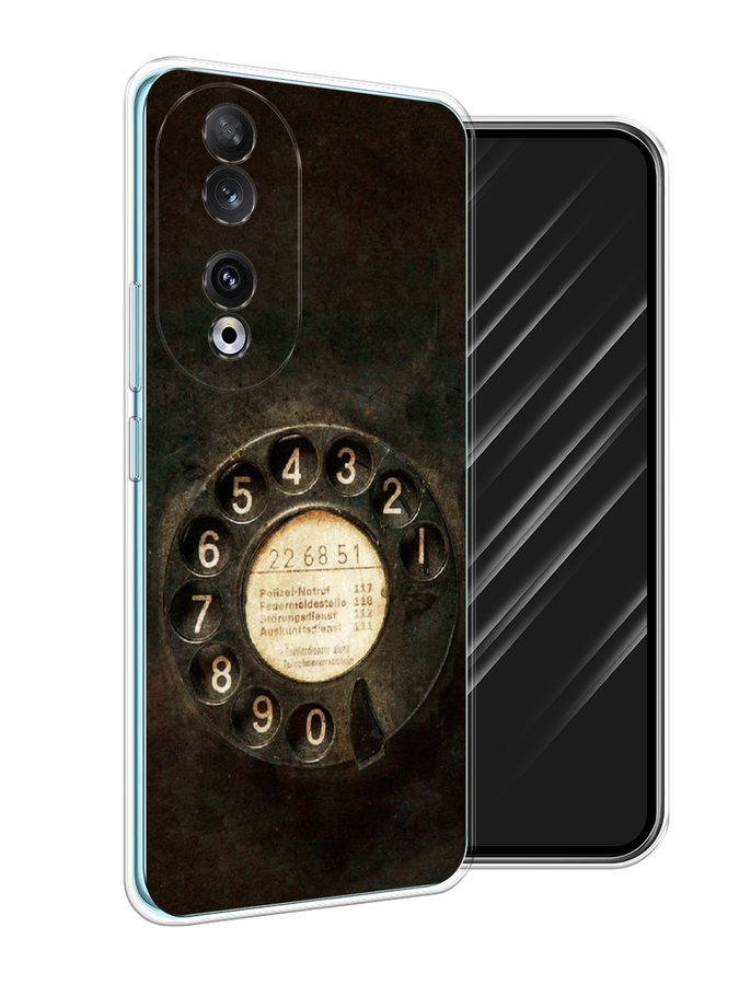 

Чехол Awog на Honor 90 "Старинный телефон", Коричневый;бежевый;черный
