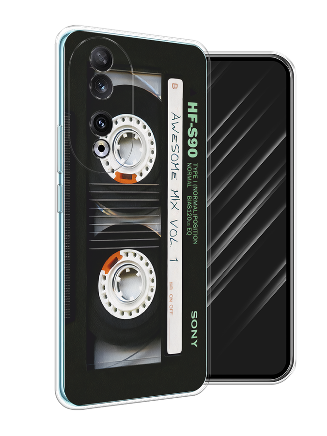 

Чехол Awog на Honor 90 "Кассета", Черный