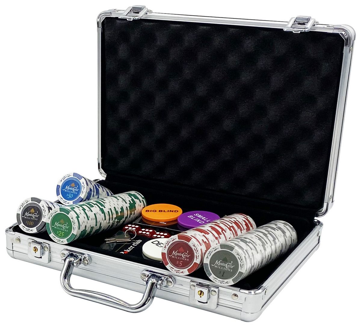 фото Покерный набор cash, 200 фишек 14 г с номиналом в чемодане hittoy