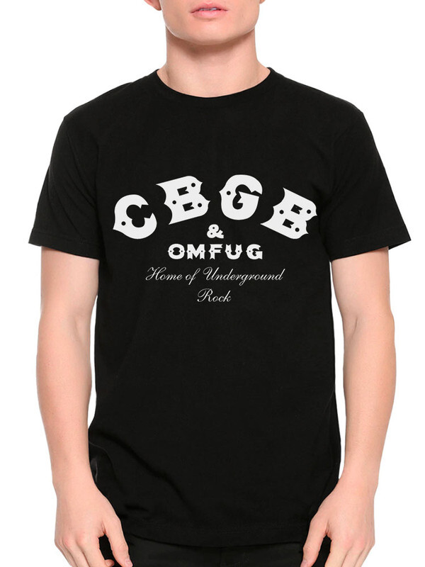 фото Футболка мужская design heroes cbgb omfug рок черная xl