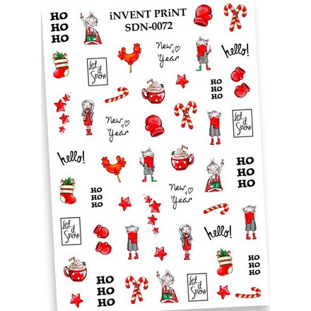 

Набор, iNVENT PRiNT, Слайдер-дизайн «Новый год. Зима. Рождество» №SDN-72, 3 шт., Разноцветный