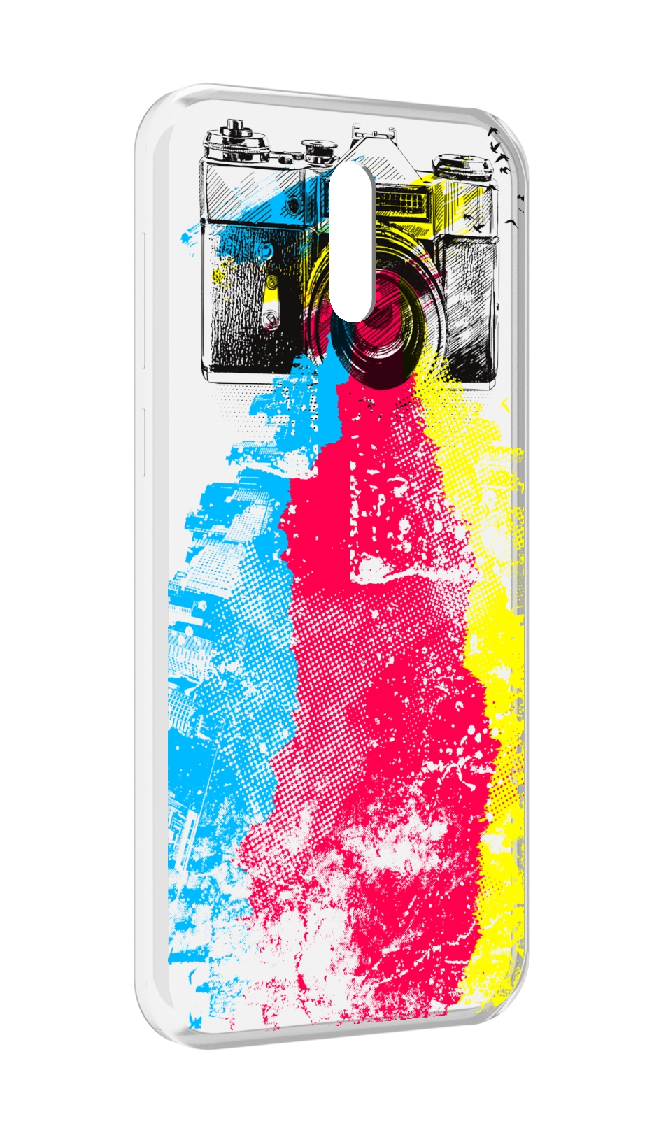 

Чехол MyPads цветной фотоаппарат для Alcatel 3L (2019), Прозрачный, Tocco