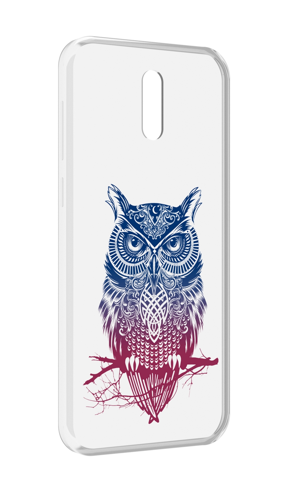 

Чехол MyPads хиппи сова для Alcatel 3L (2019), Прозрачный, Tocco