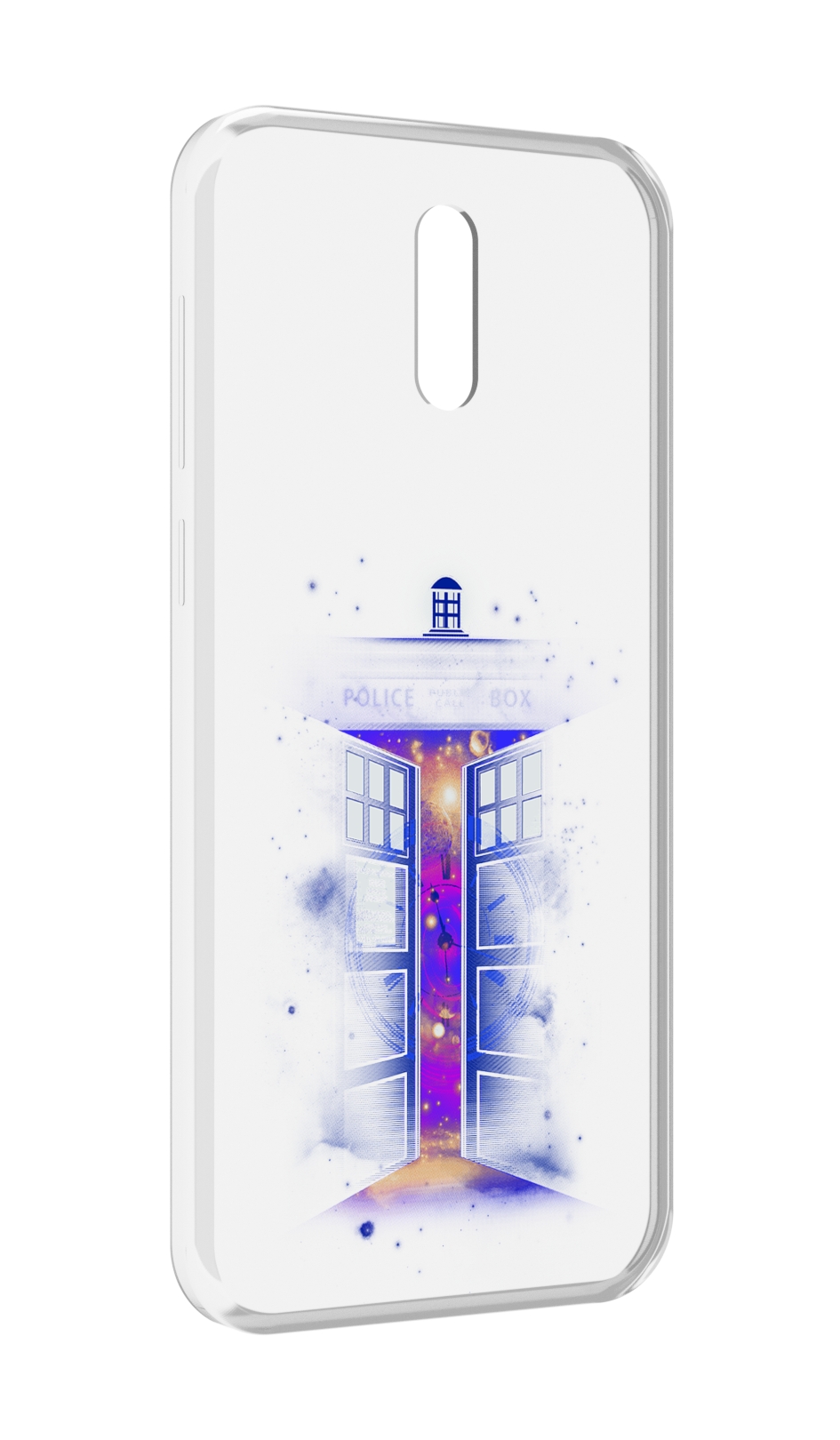 

Чехол MyPads фиолетовый уголок абстракция для Alcatel 3L (2019), Прозрачный, Tocco