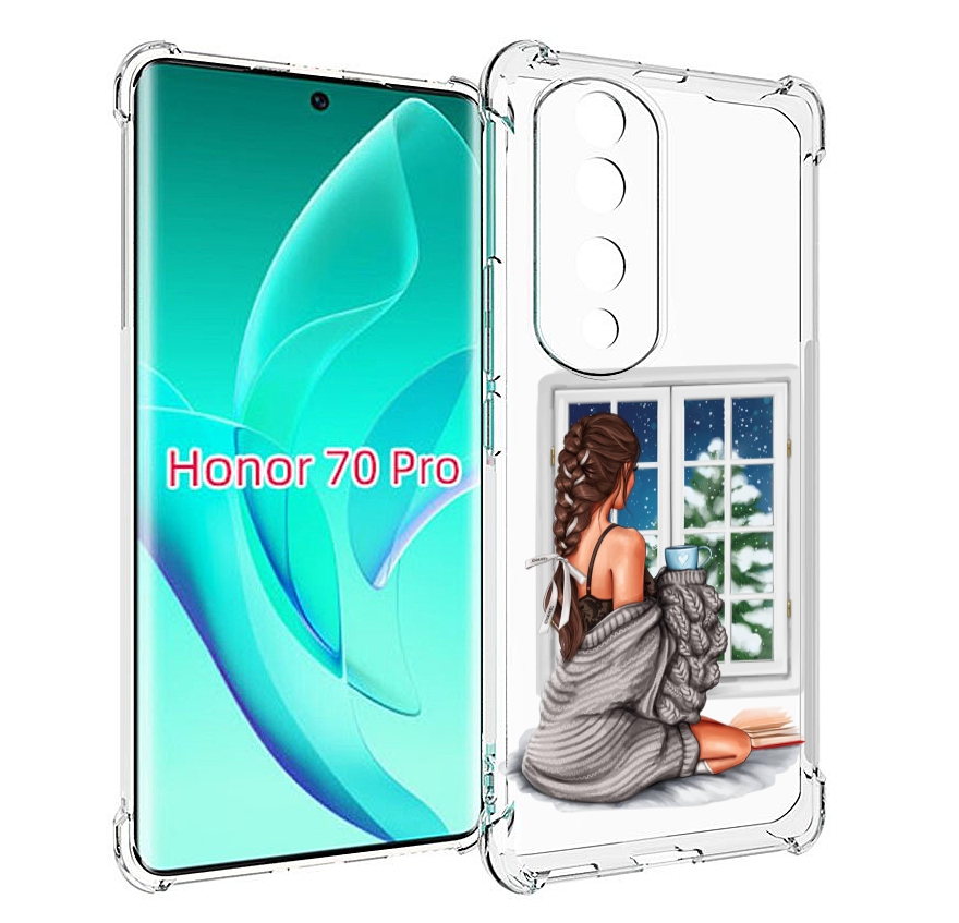 

Чехол MyPads уютное-зимнее-окно женский для Honor 70 Pro / 70 Pro Plus, Прозрачный, Tocco