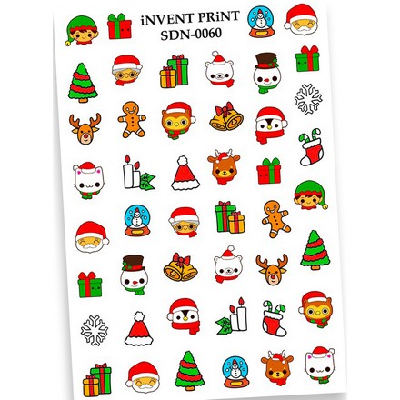 

iNVENT PRiNT, Слайдер-дизайн «Новый год. Зима. Рождество. Печенье» №SDN-60, Разноцветный