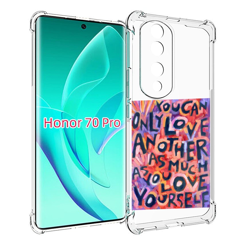 

Чехол MyPads ты-можешь-только-любить для Honor 70 Pro / 70 Pro Plus, Прозрачный, Tocco