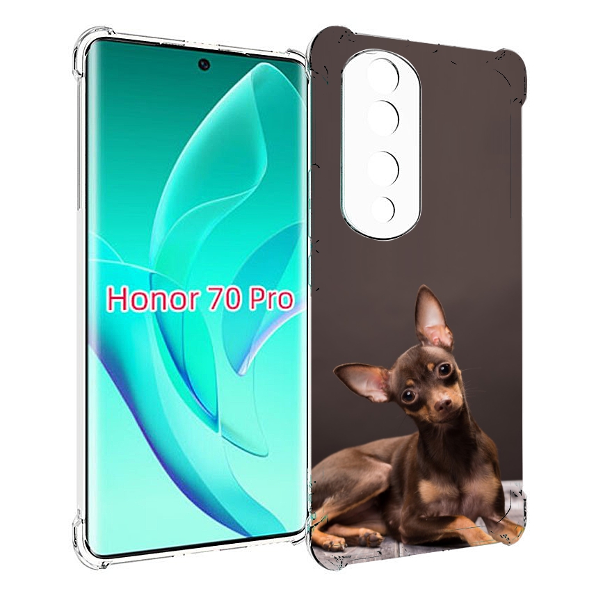 

Чехол MyPads тои терьер для Honor 70 Pro / 70 Pro Plus, Прозрачный, Tocco