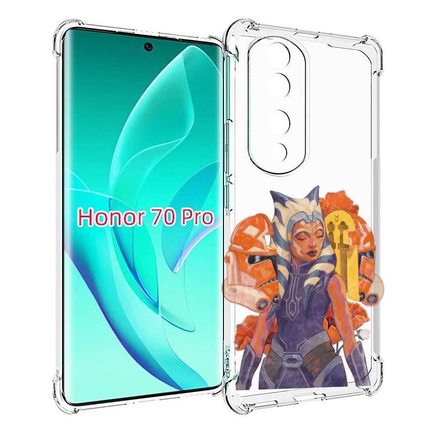 

Чехол MyPads тогрута-асока-тано для Honor 70 Pro / 70 Pro Plus, Прозрачный, Tocco