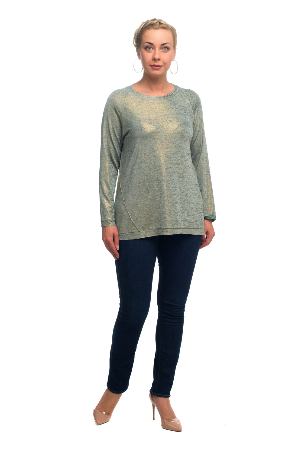 

Блуза женская OLSI 1710035 зеленая 48 RU, 1710035