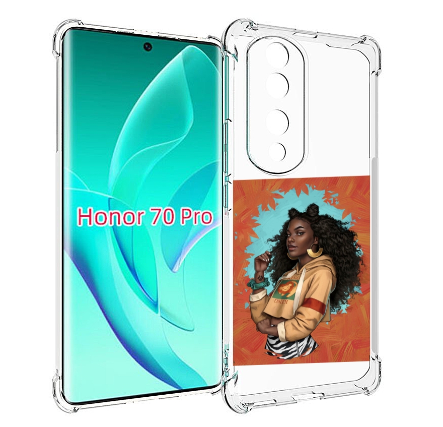 

Чехол MyPads темная-девушка женский для Honor 70 Pro / 70 Pro Plus, Прозрачный, Tocco