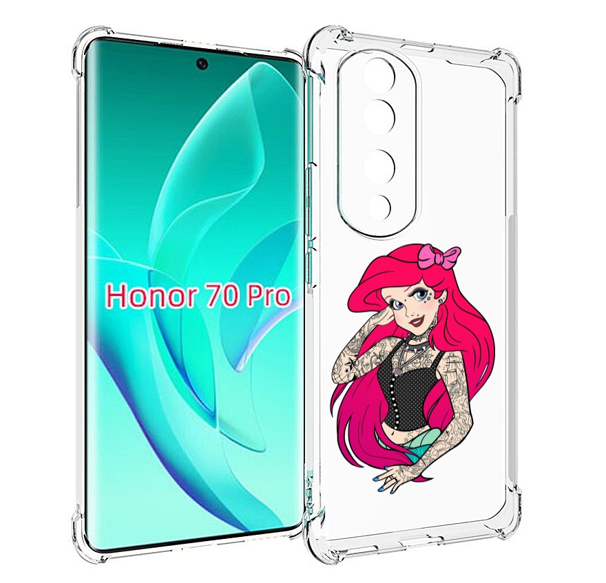 

Чехол MyPads татуированная-принцесса женский для Honor 70 Pro / 70 Pro Plus, Прозрачный, Tocco