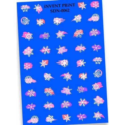 

iNVENT PRiNT, Слайдер-дизайн «Новый год. Зима. Снежинки» №SDN-62, Разноцветный