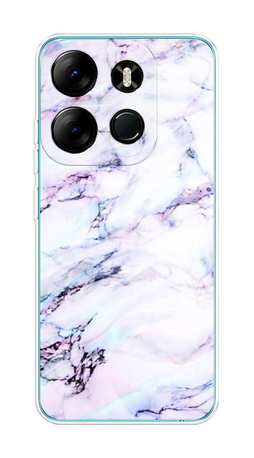 

Чехол на Tecno Spark Go 2023/Infinix Smart 7 "Радужный мрамор", Серый;фиолетовый, 303150-3