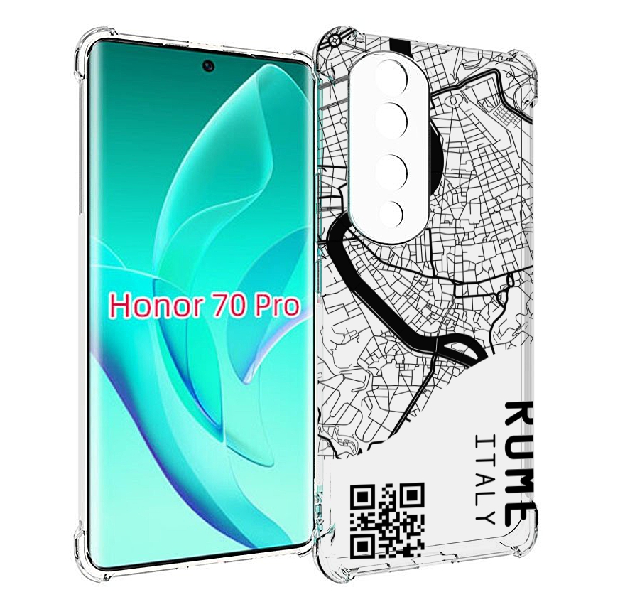 

Чехол MyPads схема-рим для Honor 70 Pro / 70 Pro Plus, Прозрачный, Tocco