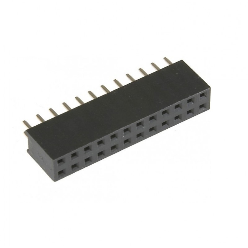 

10 штук, Гнездо на плату PBD-24 (DS-1023 - 2x12), прямое черное, Белый