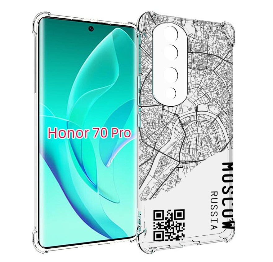 

Чехол MyPads схема-москва для Honor 70 Pro / 70 Pro Plus, Прозрачный, Tocco