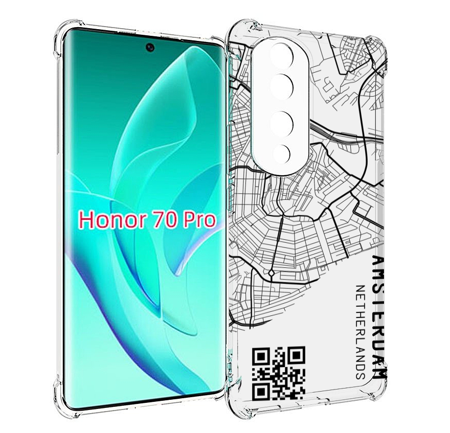 

Чехол MyPads схема-амстердам для Honor 70 Pro / 70 Pro Plus, Прозрачный, Tocco