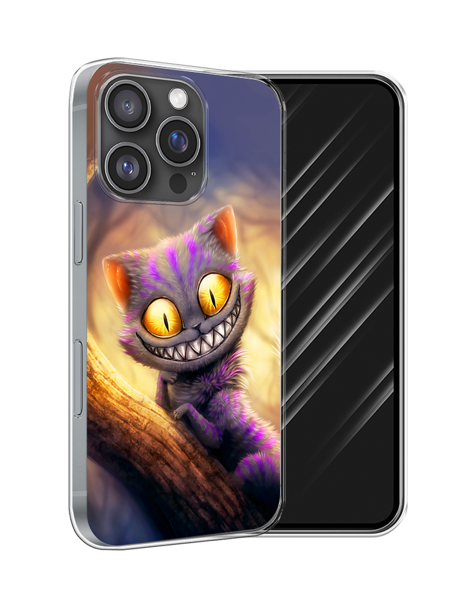 

Чехол Awog на Apple iPhone 16 Pro "Cheshire Cat", Фиолетовый;желтый, 16250-1