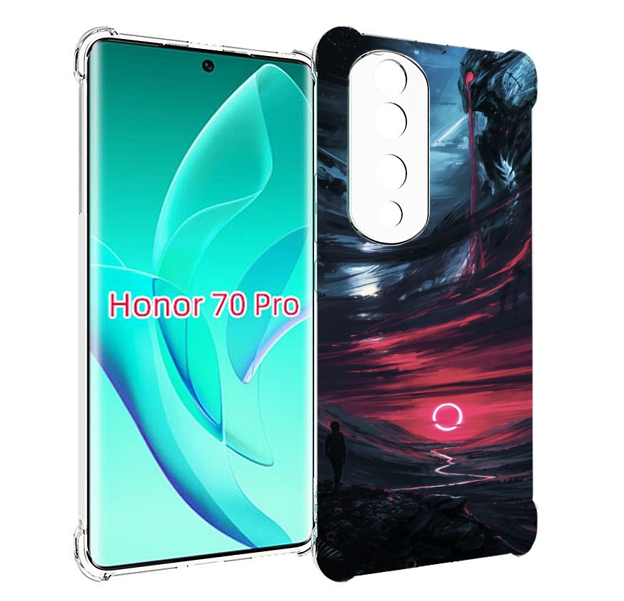 

Чехол MyPads страшный мир для Honor 70 Pro / 70 Pro Plus, Прозрачный, Tocco