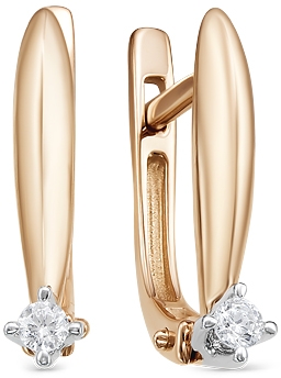 

Серьги женские из золота Diamond Union 5-3601-103-2К, бриллиант, 5-3601-103-2К