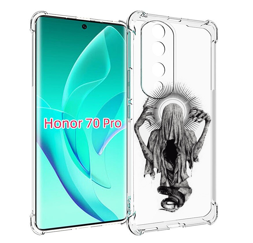 

Чехол MyPads страшная змея в мантии для Honor 70 Pro / 70 Pro Plus, Прозрачный, Tocco