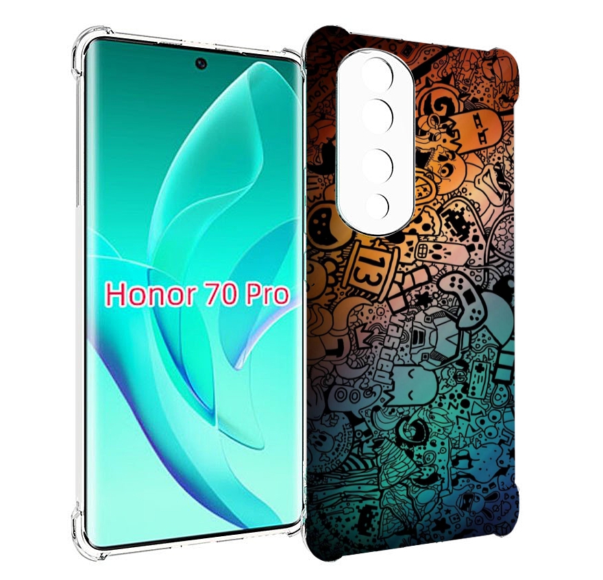 

Чехол MyPads стикеты в тени для Honor 70 Pro / 70 Pro Plus, Прозрачный, Tocco