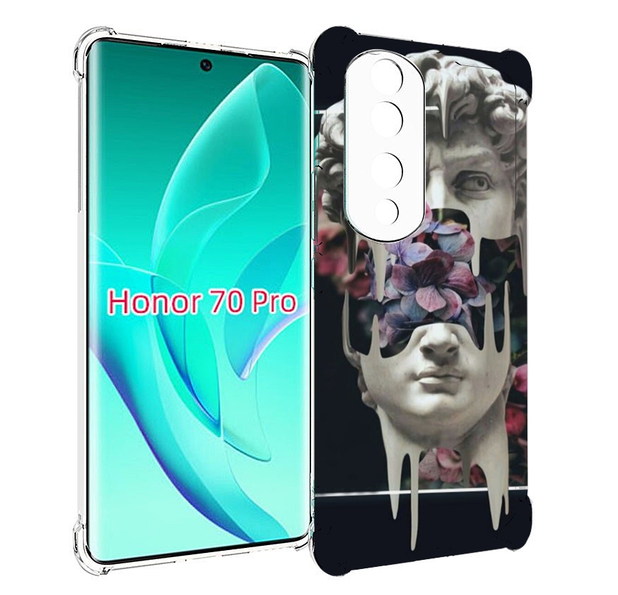 

Чехол MyPads статуя-с-цветами-внутри для Honor 70 Pro / 70 Pro Plus, Прозрачный, Tocco