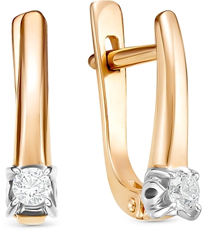 

Серьги женские из золота Diamond Union 5-3441-103-2К, бриллиант, 5-3441-103-2К