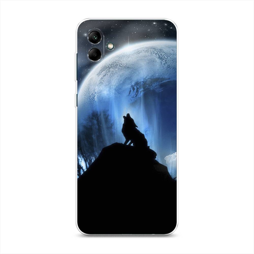 

Чехол на Samsung Galaxy A04 "Волк 2", Синий;черный;белый, 2107050-1