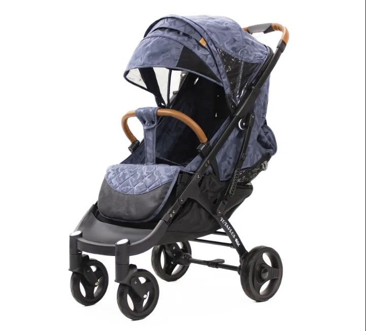 

Коляска YOYA PLUS MAX синий камуфляж с черной рамой, PLUS MAX