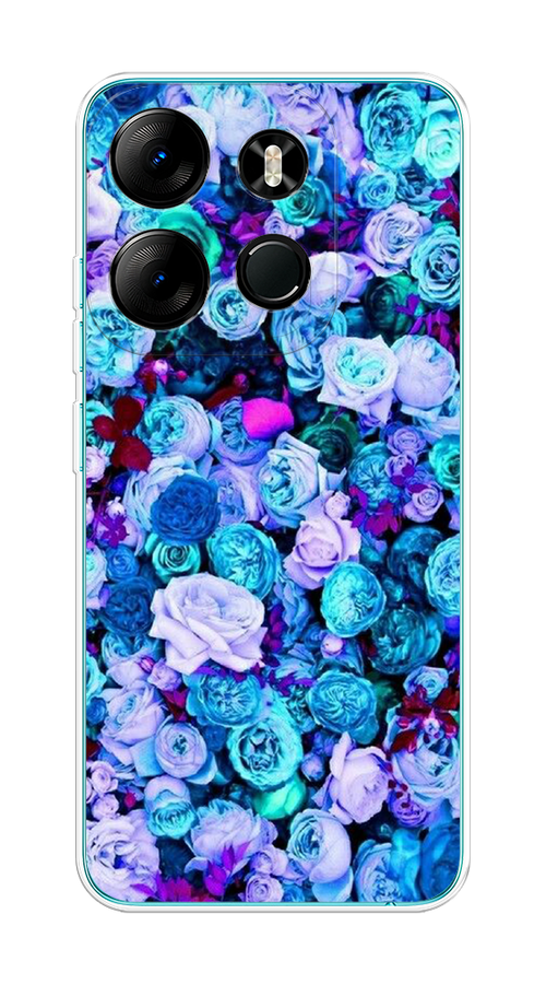 

Чехол на Tecno Spark Go 2023/Infinix Smart 7 "Цветочный ковер", Фиолетовый, 303150-2