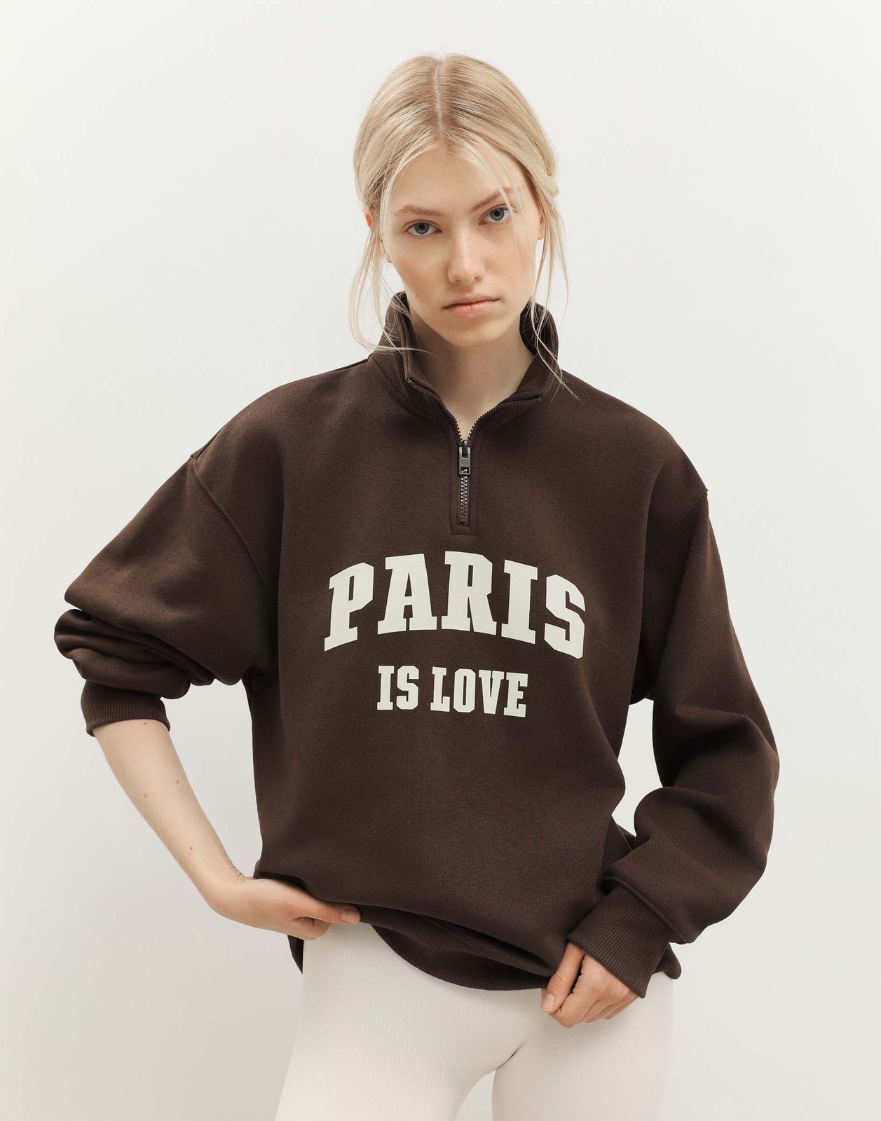 

Свитшот женский Gloria Jeans GAC021159 темно-коричневый XL/170, GAC021159