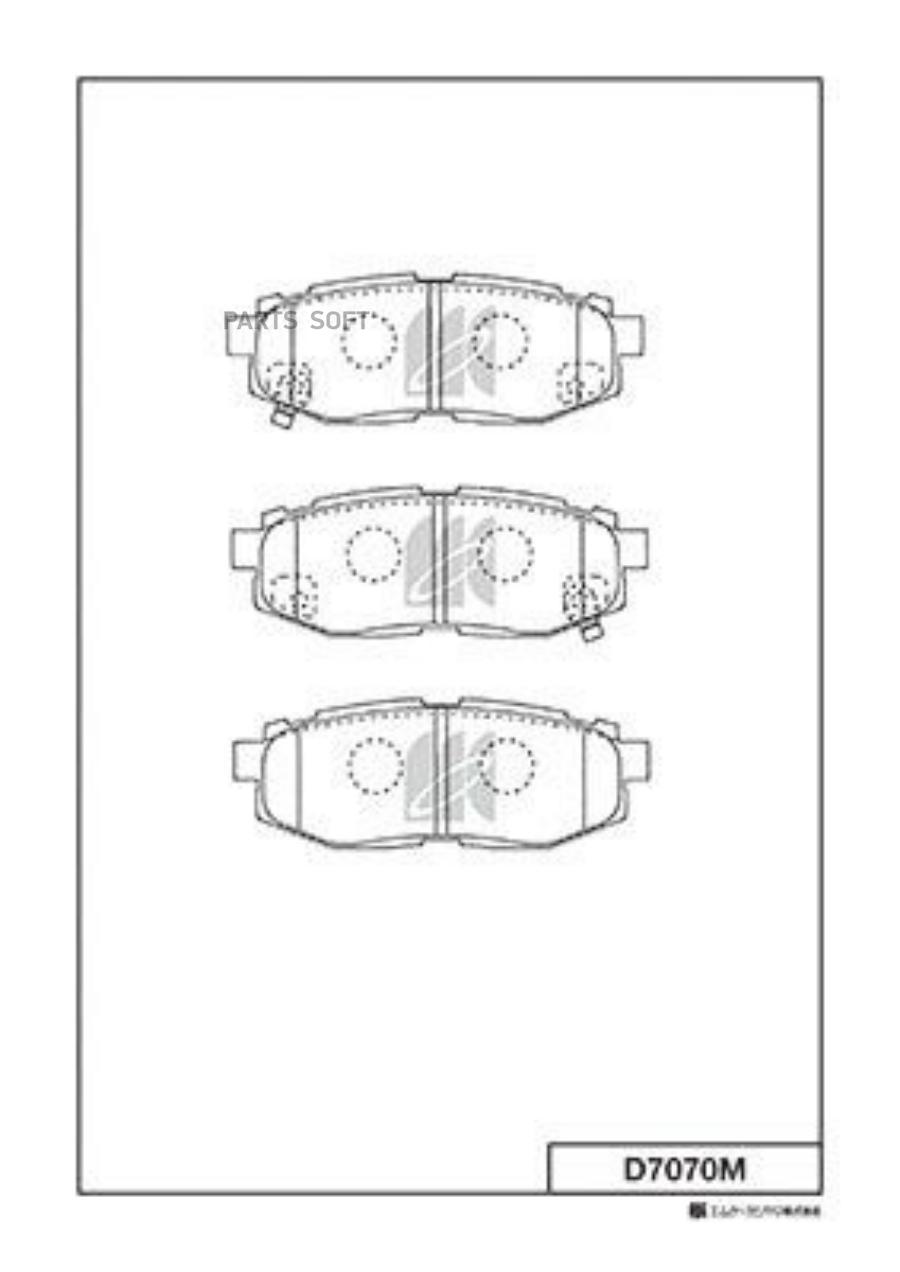 

Колодки тормозные дисковые Subaru