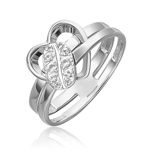 фото Кольцо из белого золота с топазом р.18 platina jewelry 01-5559-00-201-1120