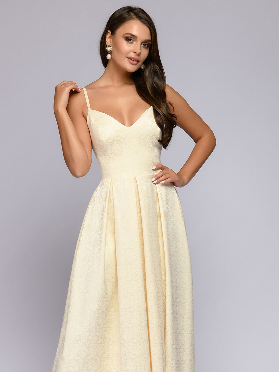 

Платье женское 1001dress 0112001-01941 желтое 44, 0112001-01941