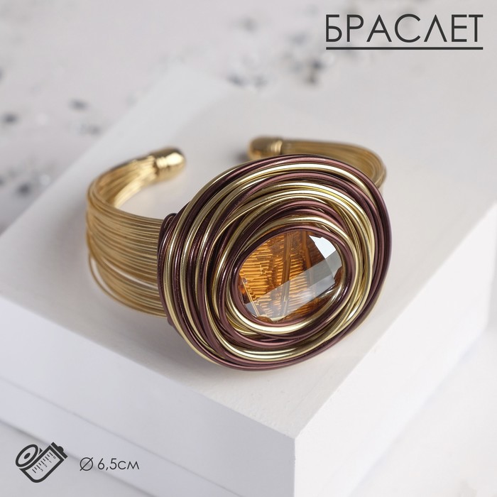 

Браслет из металла р. 6,5 Queen Fair 4576528, стекло