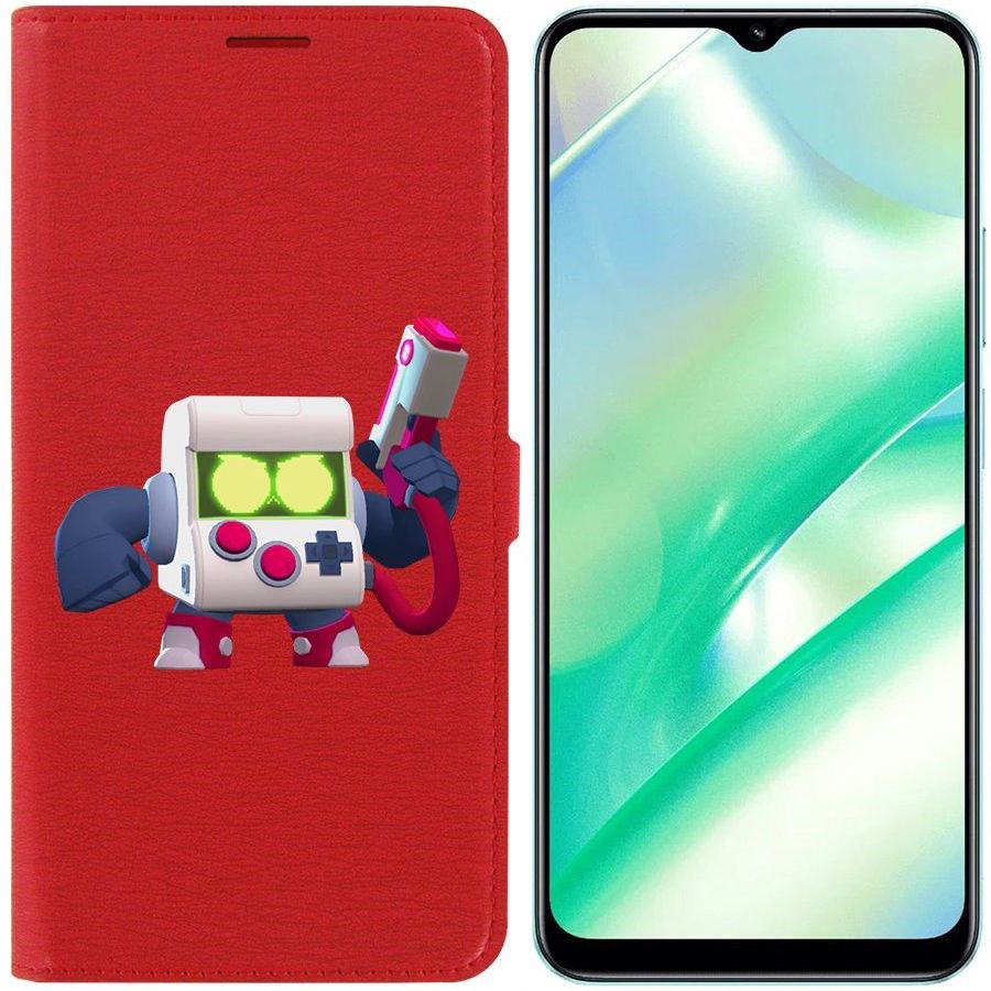 

Чехол-книжка Eco Book для Realme C33 Brawl Stars-8-Бит классический