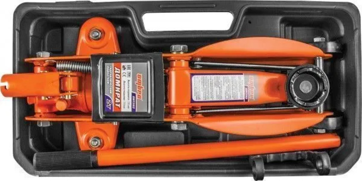 

Домкрат автомобильный ombra OHT202C, Черный;желтый