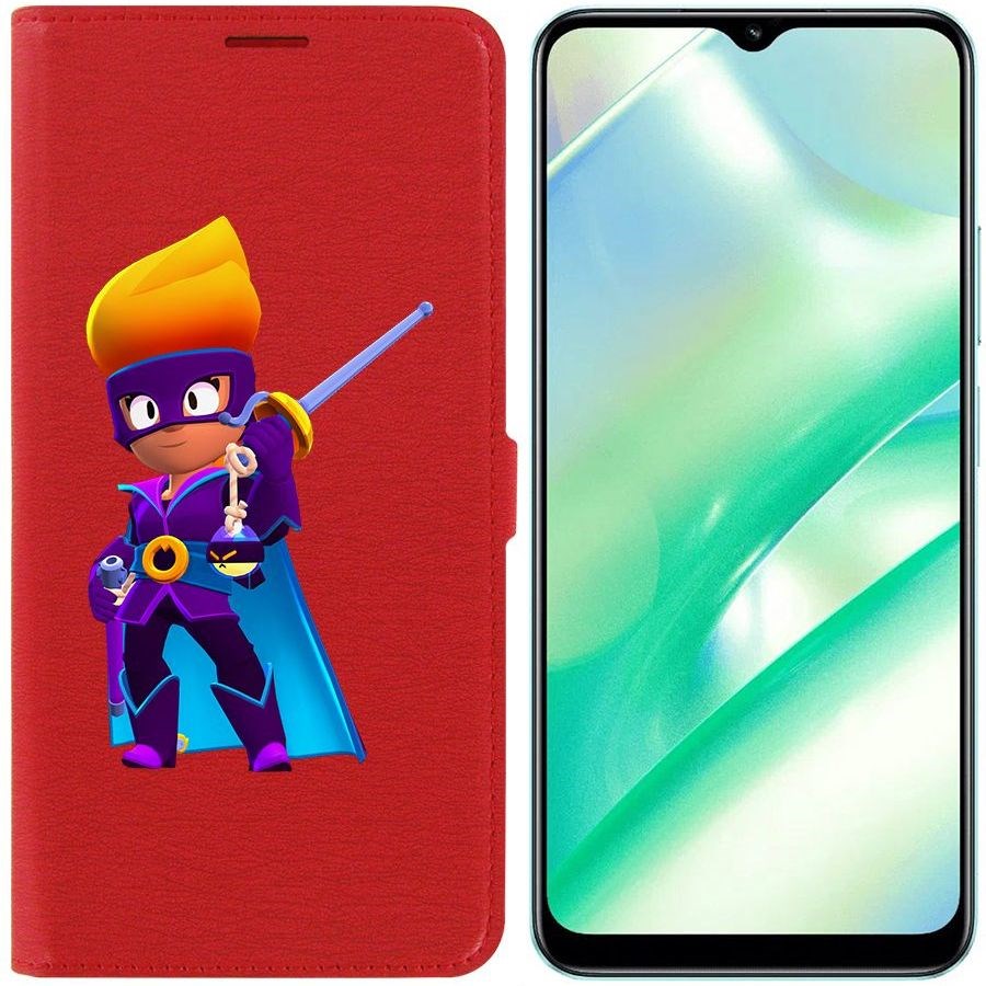 

Чехол-книжка Eco Book для Realme C33 Brawl Stars-Амбер де Ла Вега