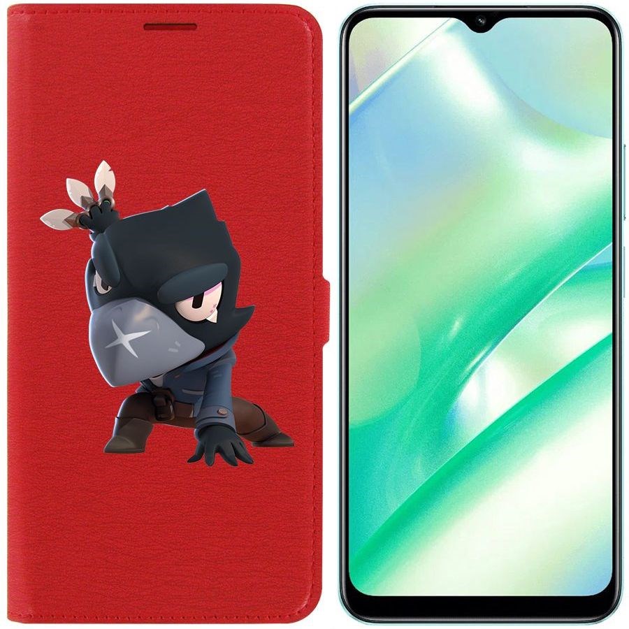 

Чехол-книжка Eco Book для Realme C33 Brawl Stars-Ворон