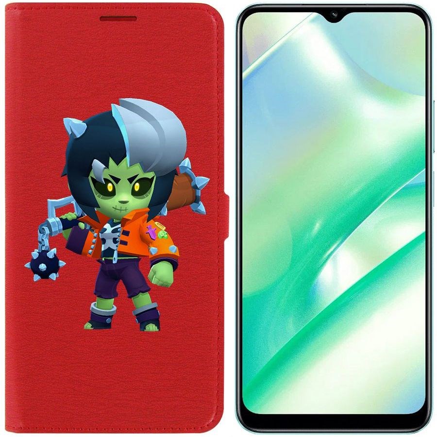 

Чехол-книжка Eco Book для Realme C33 Brawl Stars-ЗомБиби